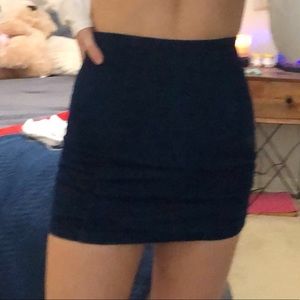 Navy Mini Skirt